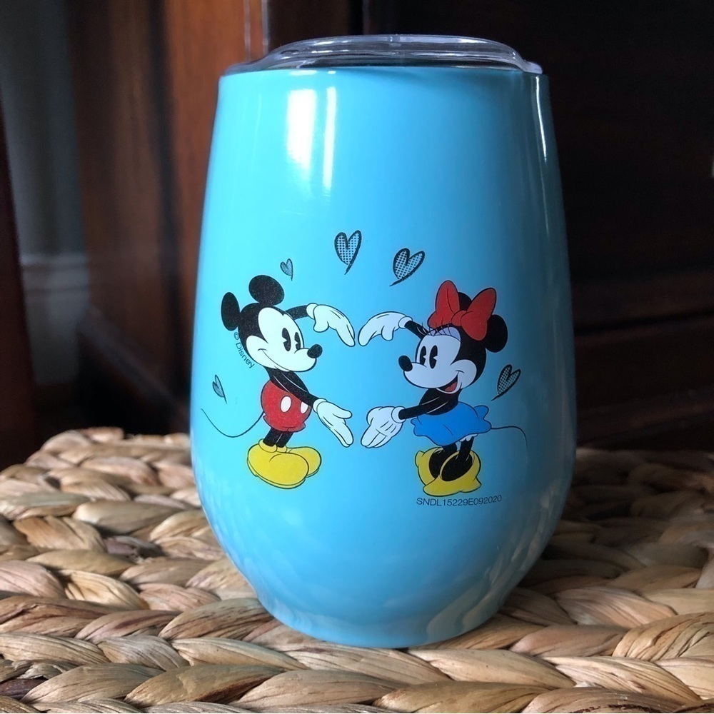 Disney's Mickey Mouse & Minnie Mouse stainless steel wine tumbler